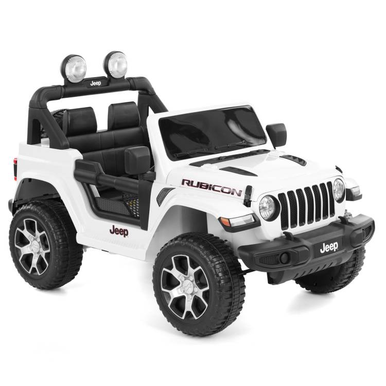 Jeep Wrangler Rubicon White - akumulátorové autíčko - vozítko