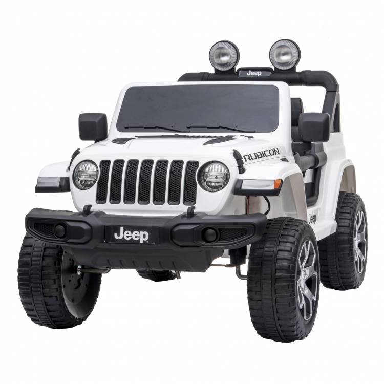 Jeep Wrangler Rubicon White - akumulátorové autíčko - vozítko
