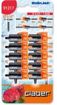 Claber 91217 - odkapávač 0-6 l/h. průběžný - 10ks balení