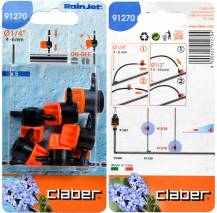 Claber 91270 - uzavírací ventil 1/4" - 5ks balení