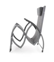 Lehátko VIOLA De Luxe (Black & Grey)