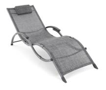 Lehátko VIOLA De Luxe (Black & Grey)